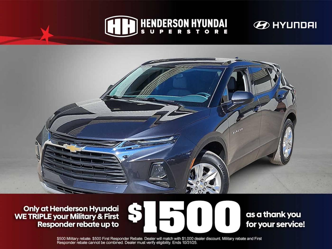 2021 Chevrolet Blazer 1LT — SUV — 52,099 mi — Henderson, NV