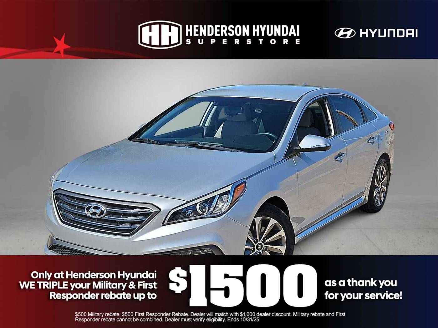 2017 Hyundai Sonata Sport — Sedan — 45,452 mi — Henderson, NV