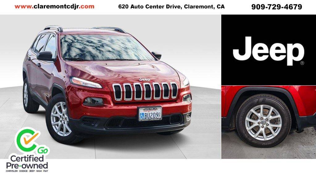2016 Jeep Cherokee Sport — SUV — 93,478 mi — Claremont, CA