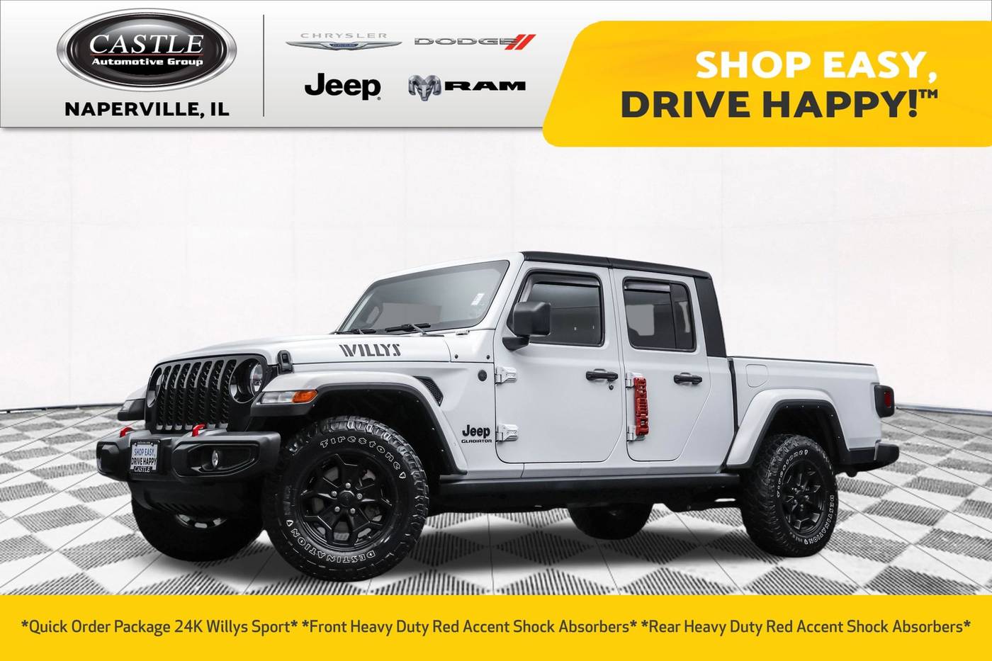2022 Jeep Gladiator Willys Sport — Pickup Truck — 59,321 mi — Naperville, IL
