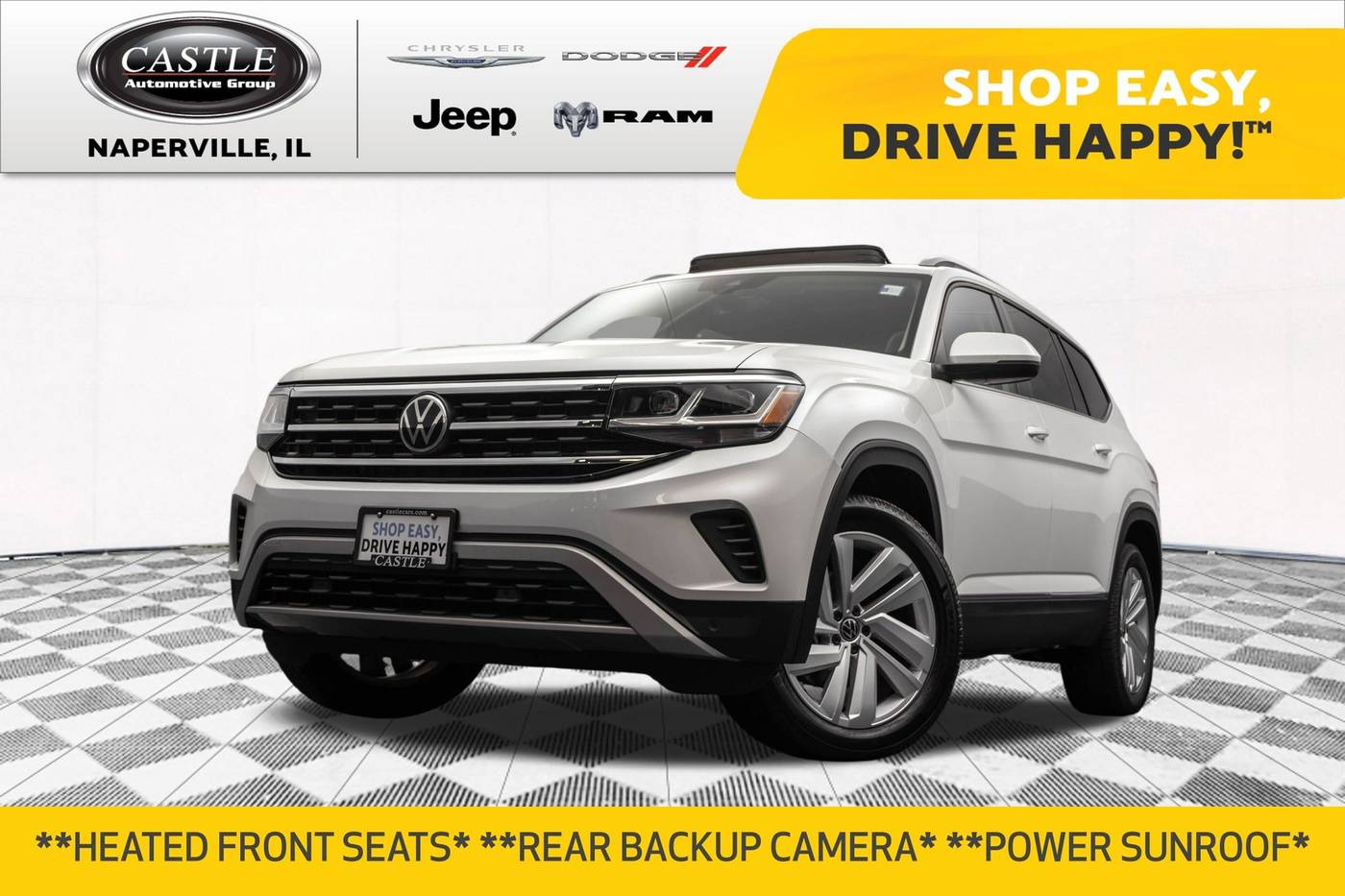 2021 Volkswagen Atlas SEL — SUV — 52,138 mi — Naperville, IL