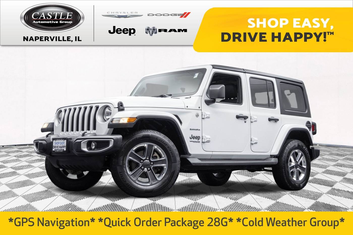 2020 Jeep Wrangler Sahara — SUV — 72,857 mi — Naperville, IL