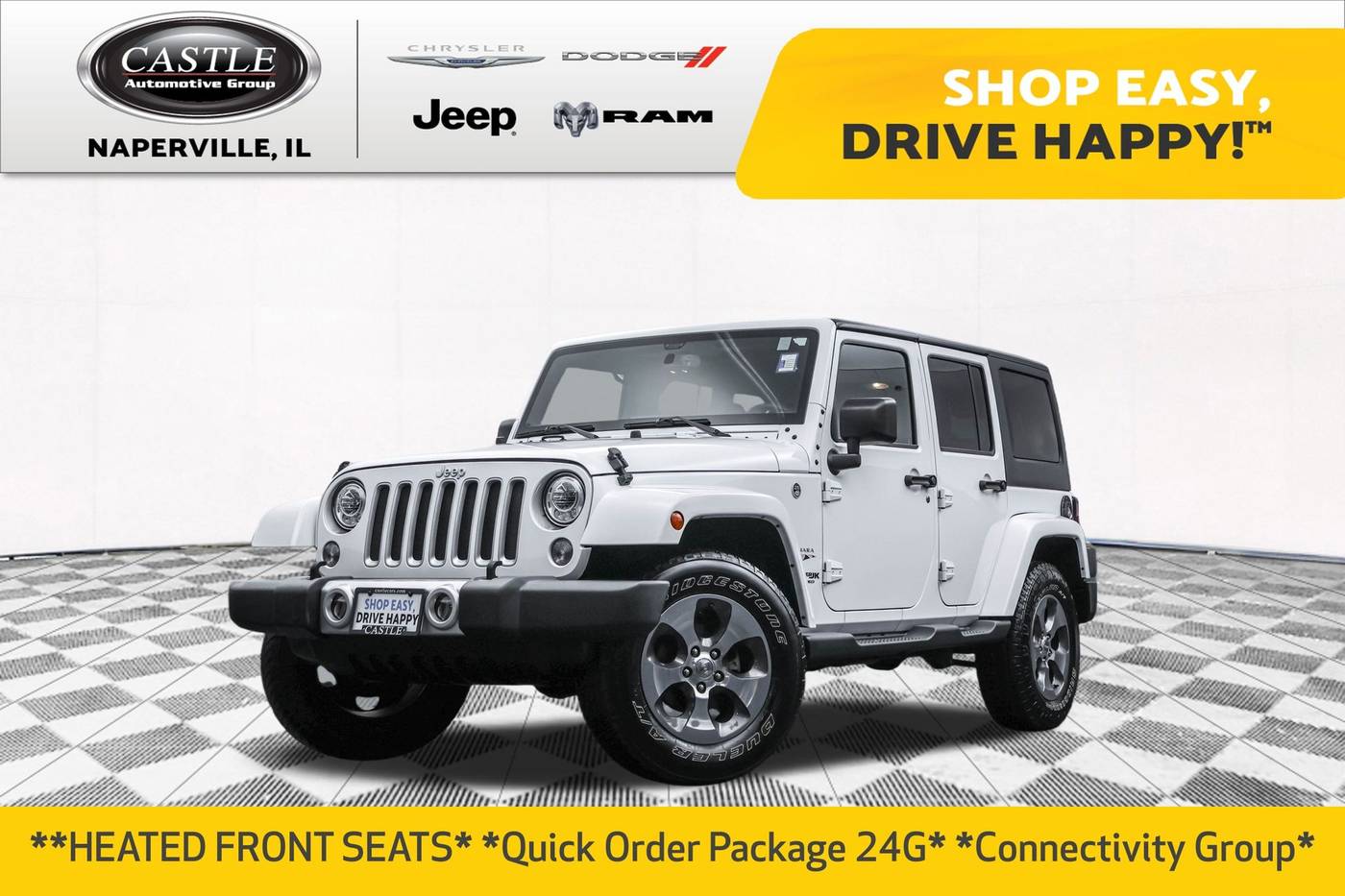 2018 Jeep Wrangler Sahara — SUV — 58,298 mi — Naperville, IL