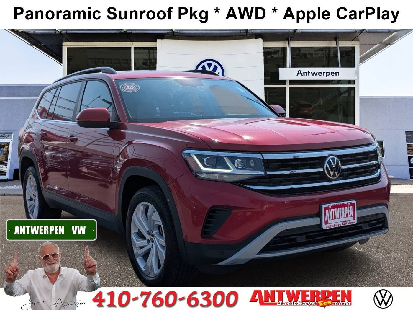 2021 Volkswagen Atlas SE with Technology — SUV — 44,581 mi — Pasadena, MD