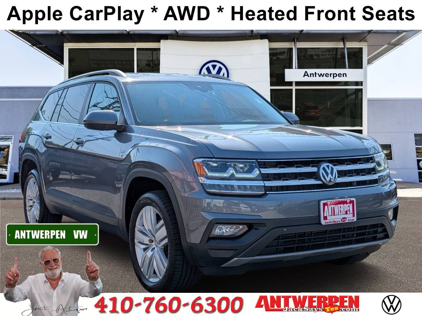 2019 Volkswagen Atlas SE with Technology — SUV — 97,221 mi — Pasadena, MD