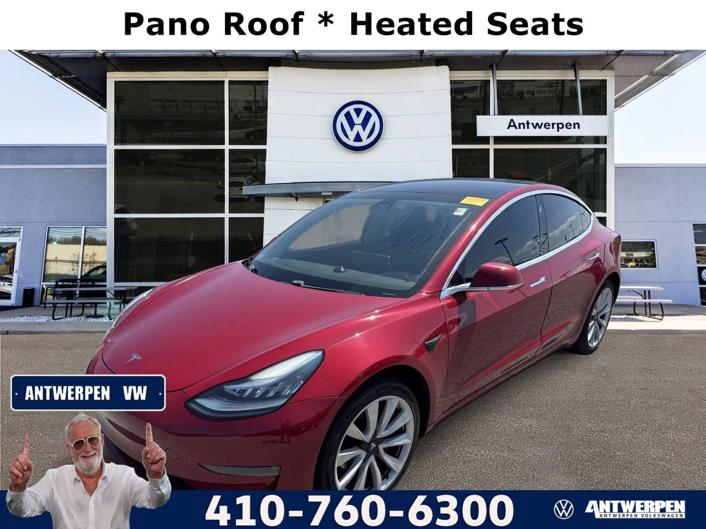 2019 Tesla Model 3 Long Range — Sedan — 55,327 mi — Pasadena, MD