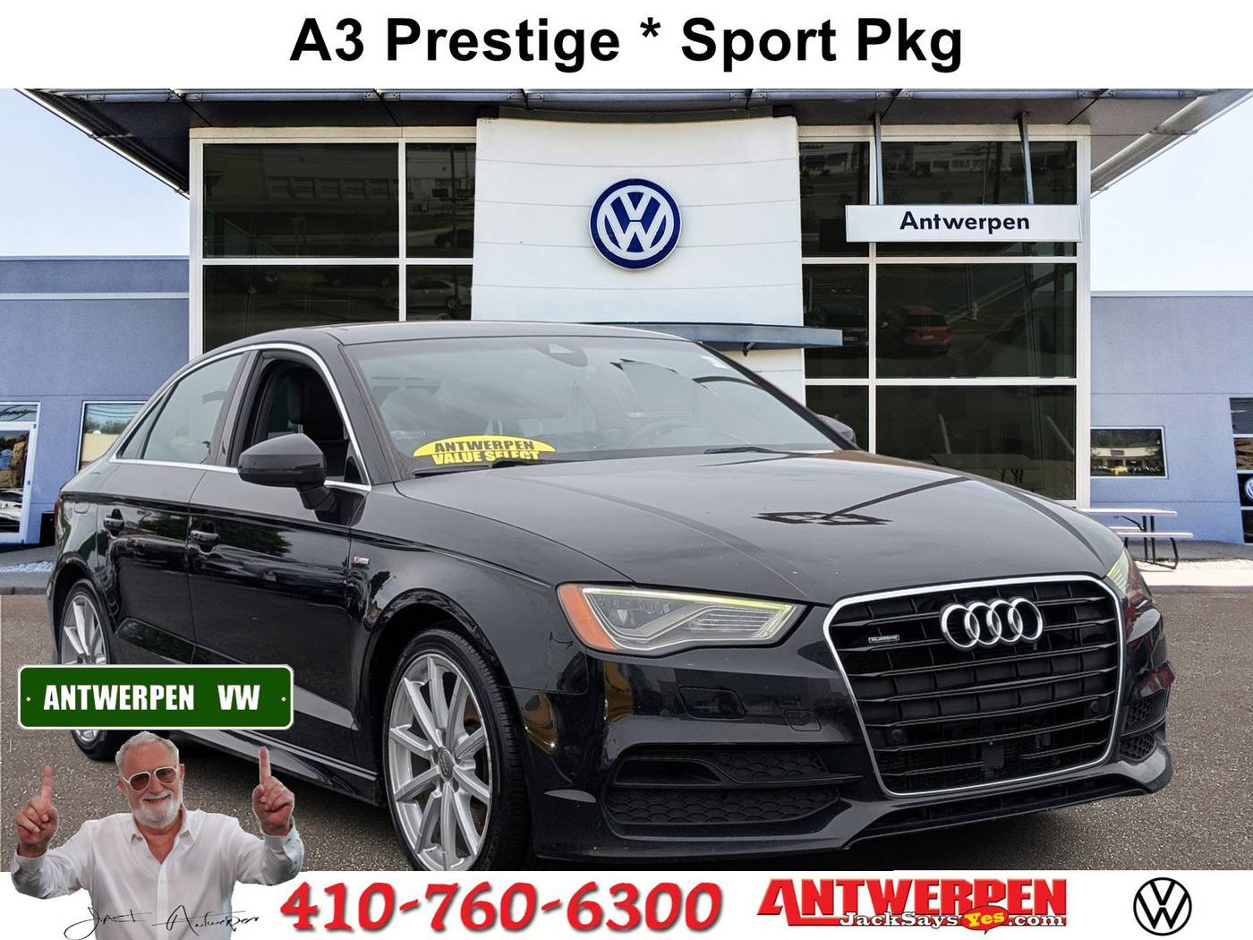 2016 Audi A3 Prestige — Sedan — 155,250 mi — Pasadena, MD