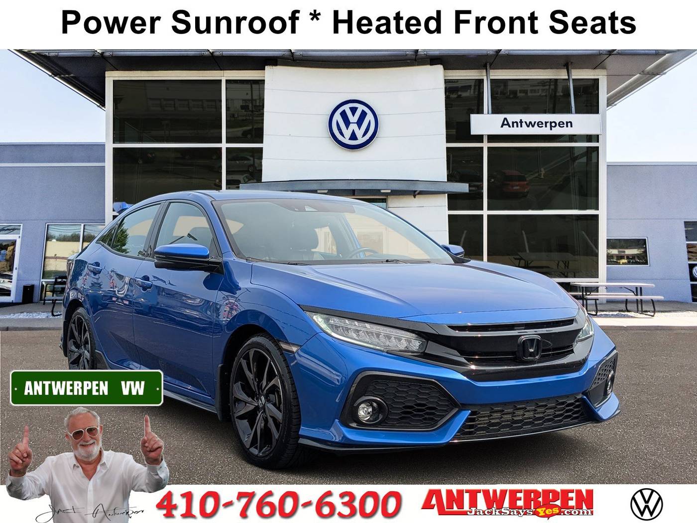 2019 Honda Civic Sport Touring — Hatchback — 48,378 mi — Pasadena, MD