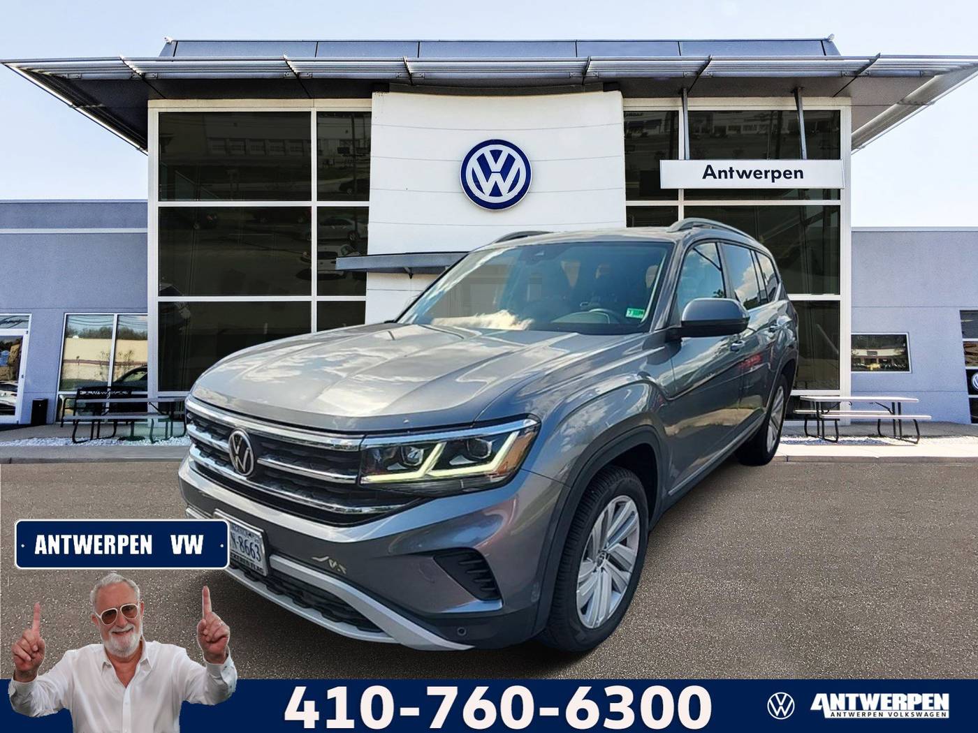 2021 Volkswagen Atlas SEL — SUV — 54,470 mi — Pasadena, MD