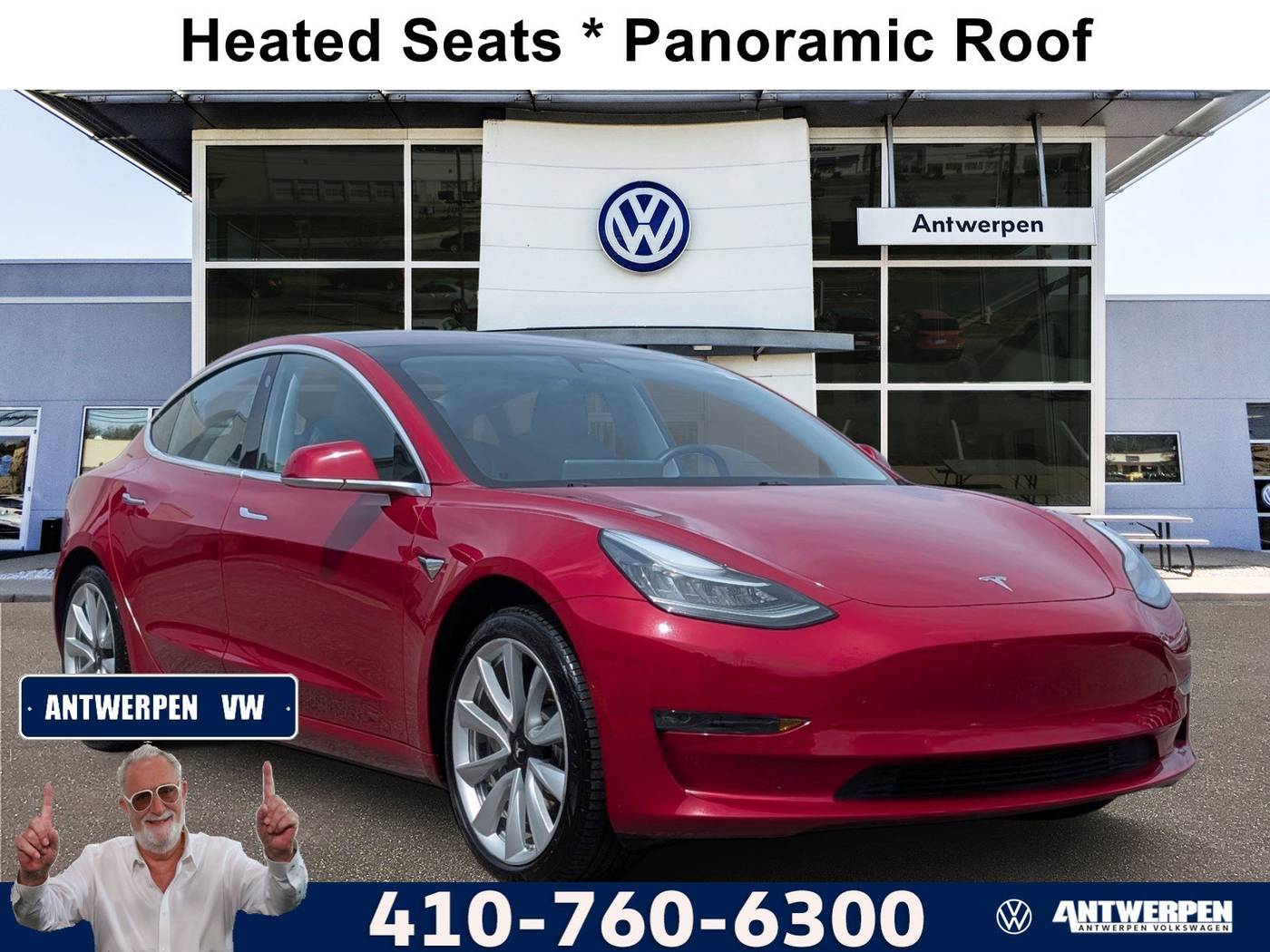 2018 Tesla Model 3 Long Range — Sedan — 63,524 mi — Pasadena, MD