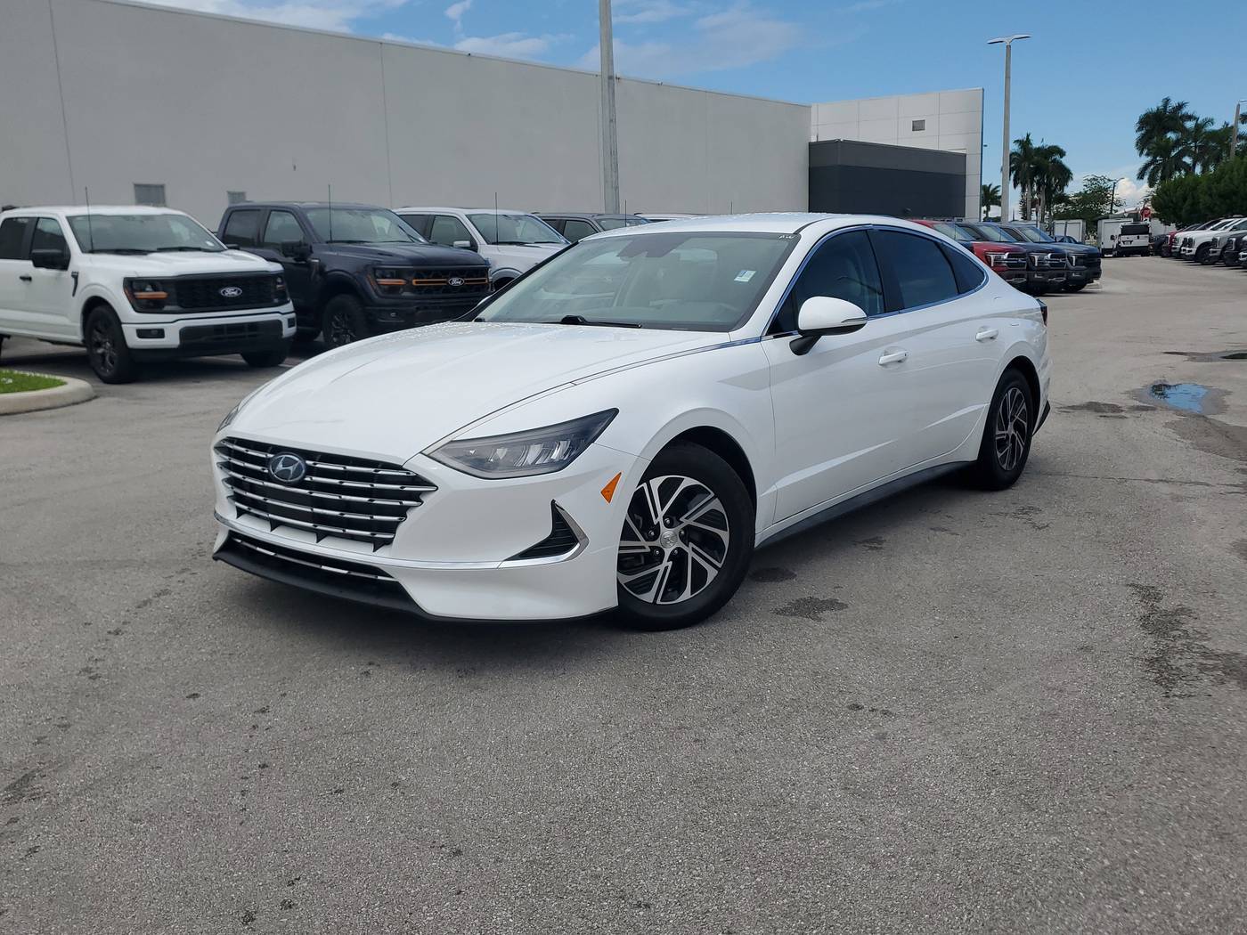 2021 Hyundai Sonata Hybrid Blue — Sedan — 67,041 mi — Homestead, FL