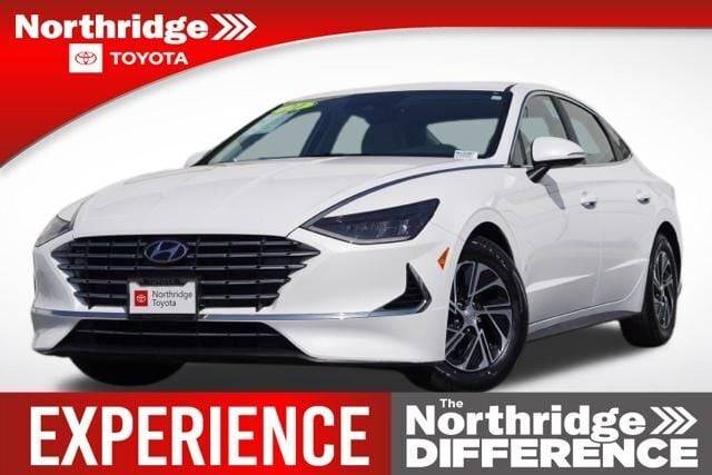 2021 Hyundai Sonata Hybrid Blue — Sedan — 35,180 mi — Northridge, CA