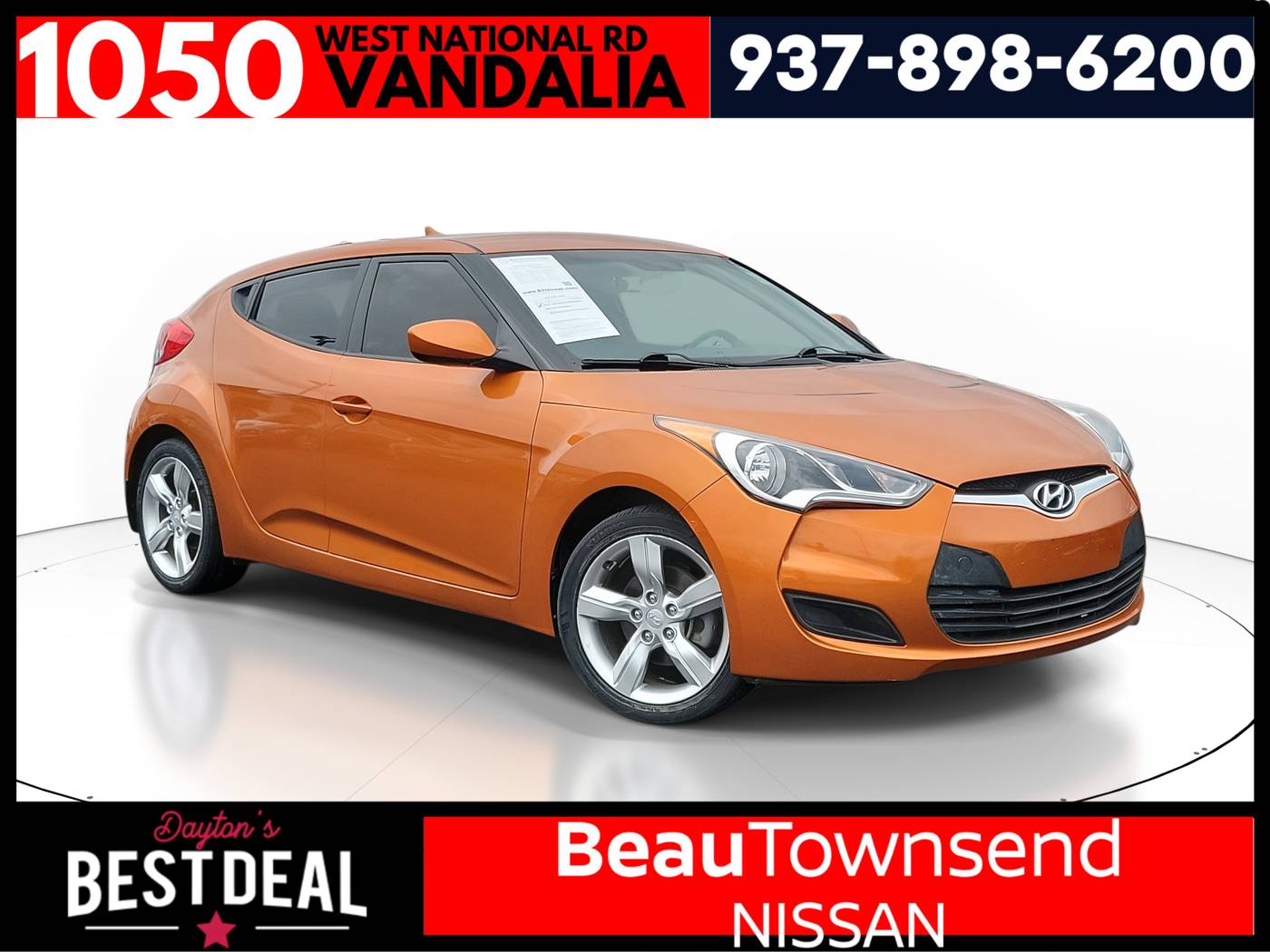 2013 Hyundai Veloster Base — Hatchback — 57,844 mi — Vandalia, OH
