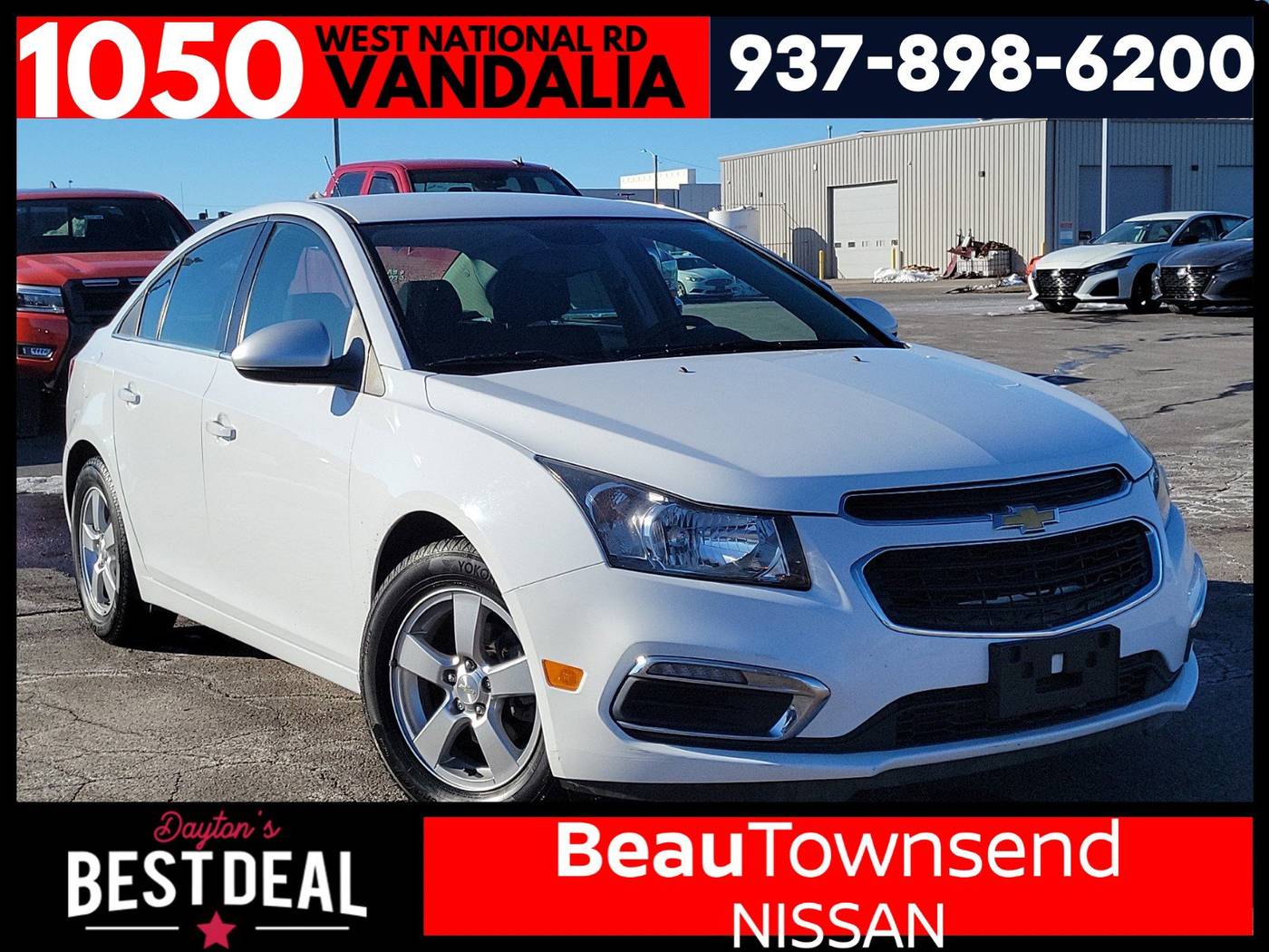 2015 Chevrolet Cruze 1LT — Sedan — 102,266 mi — Vandalia, OH