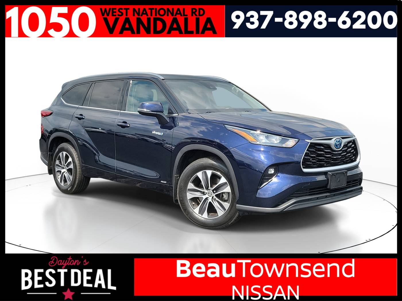 2020 Toyota Highlander Hybrid XLE — SUV — 77,798 mi — Vandalia, OH