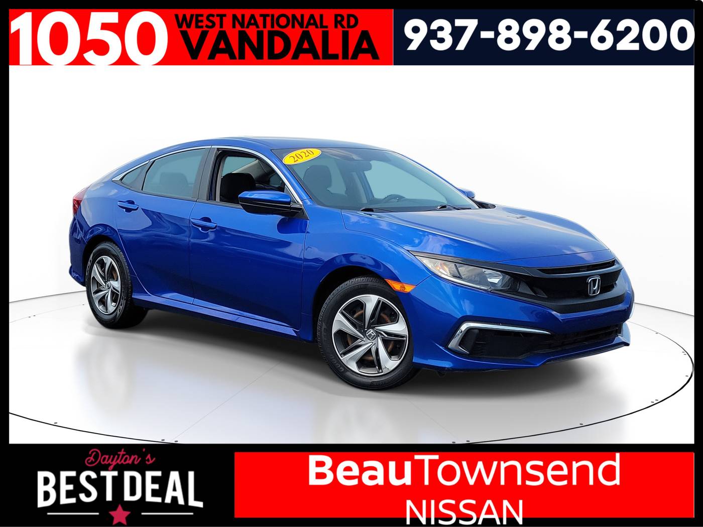 2020 Honda Civic LX — Sedan — 41,218 mi — Vandalia, OH
