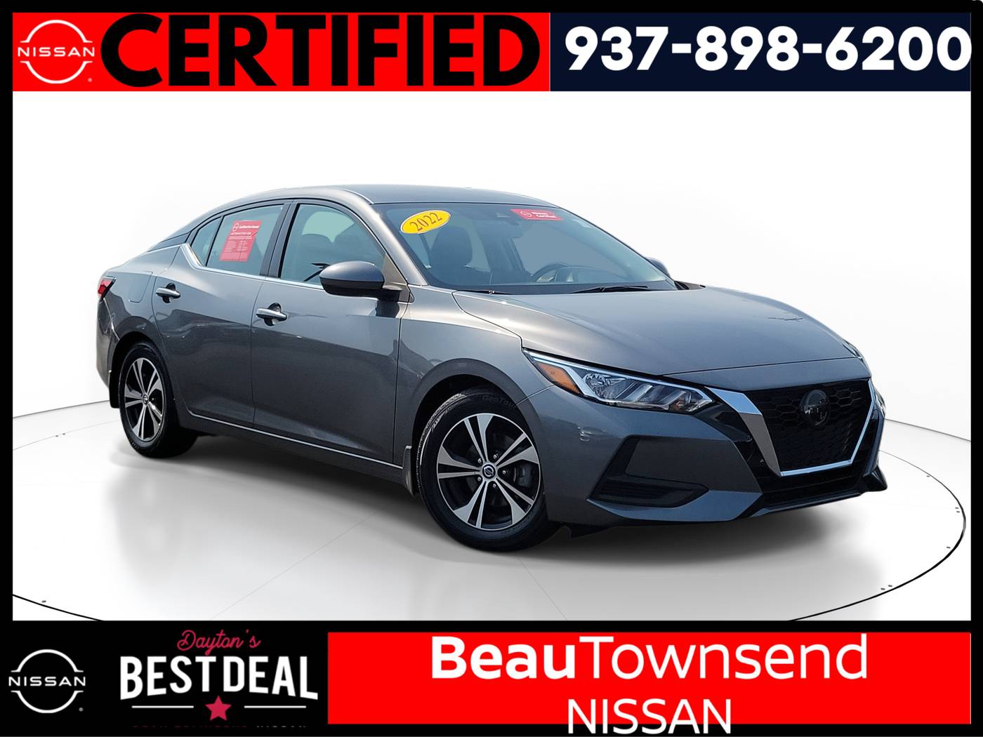 2022 Nissan Sentra SV — Sedan — 38,729 mi — Vandalia, OH