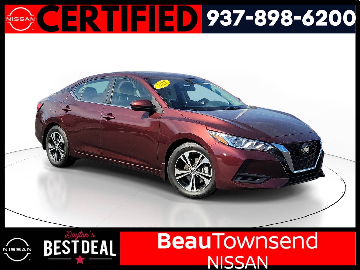 2022 Nissan Sentra SV — Sedan — 53,910 mi — Vandalia, OH