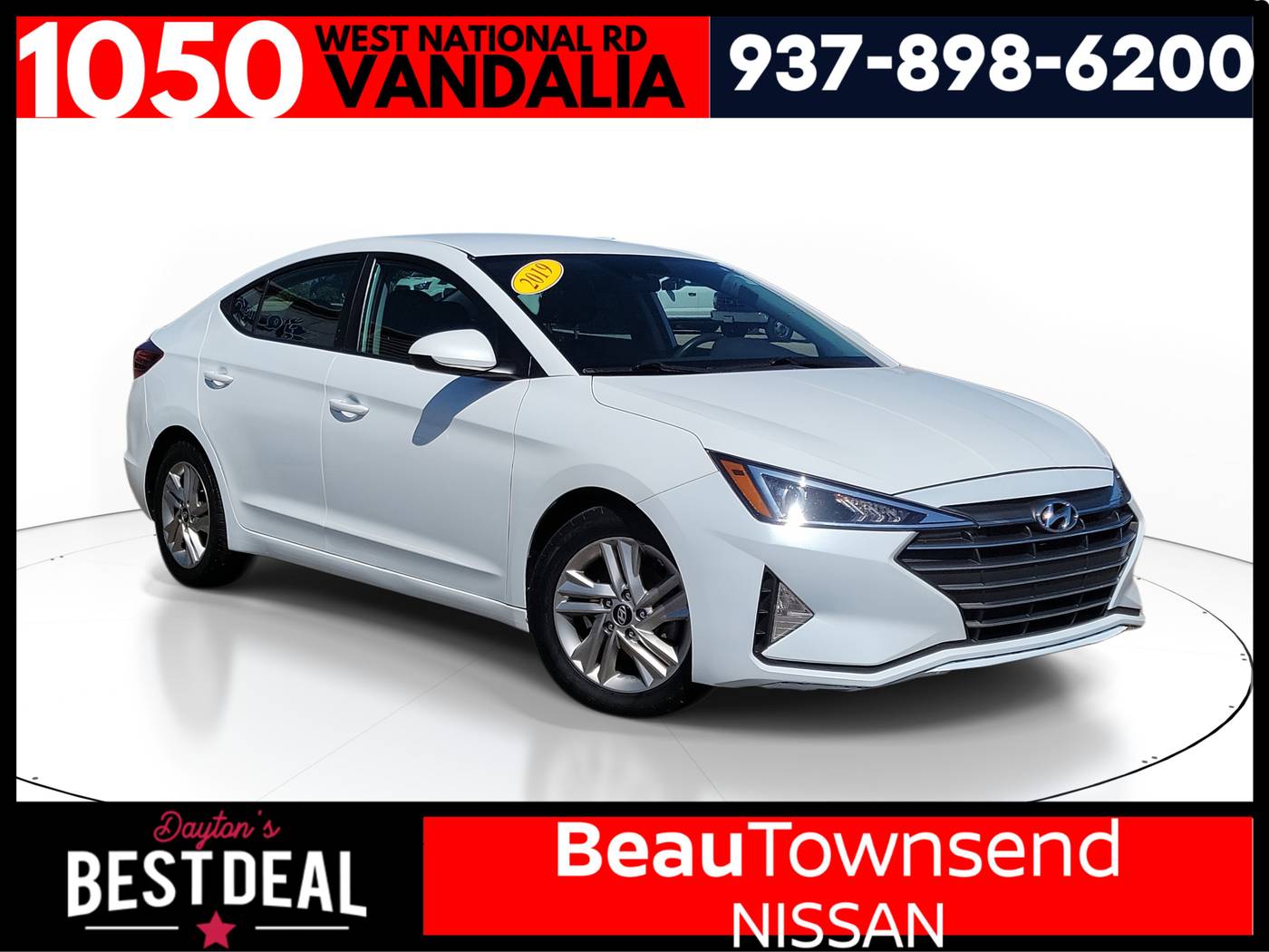 2019 Hyundai Elantra SEL — Sedan — 70,431 mi — Vandalia, OH