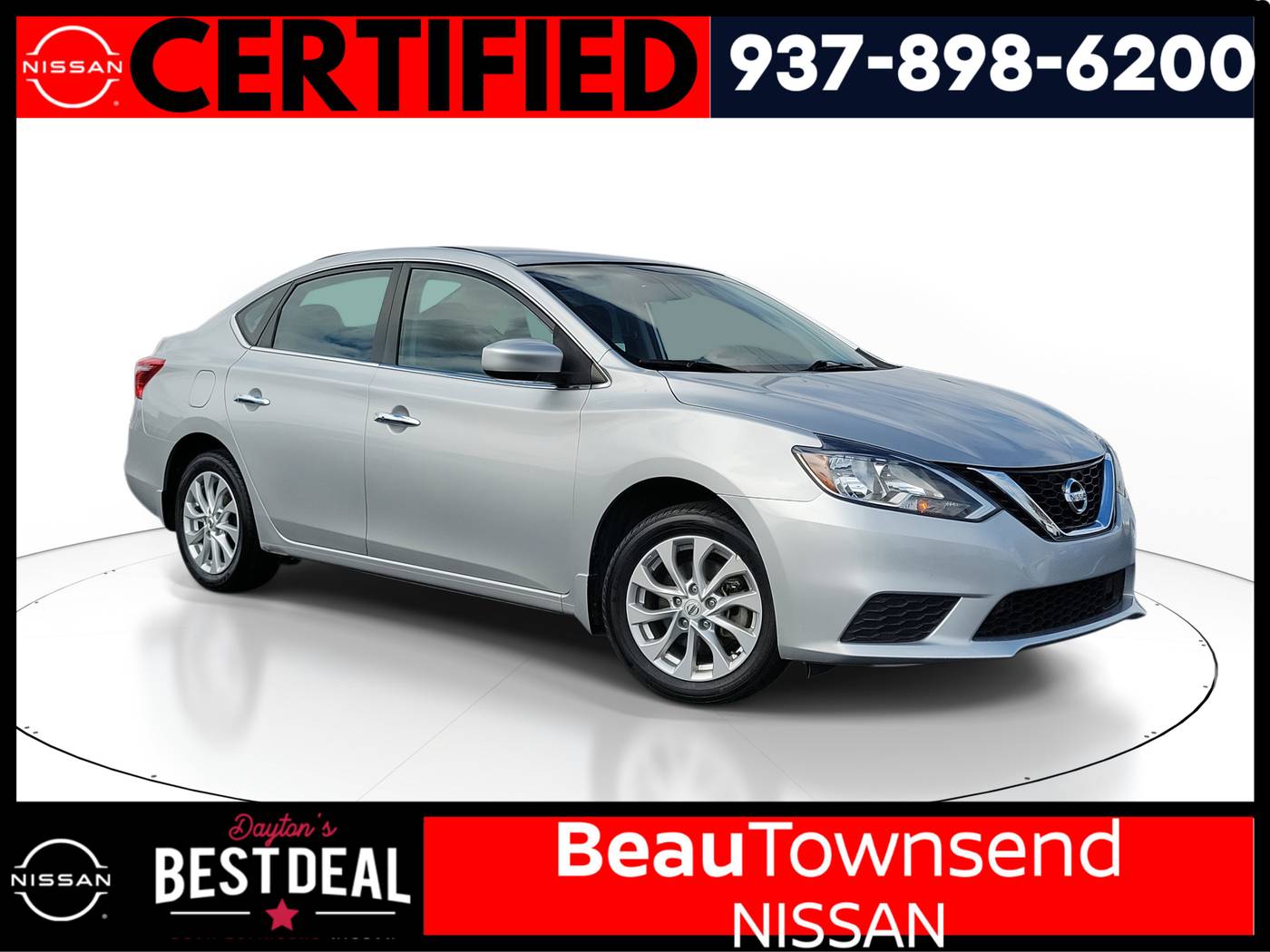 2019 Nissan Sentra SV — Sedan — 84,476 mi — Vandalia, OH