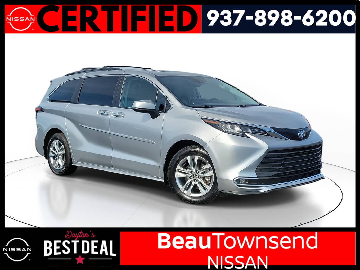 2022 Toyota Sienna XLE — Minivan — 91,276 mi — Vandalia, OH
