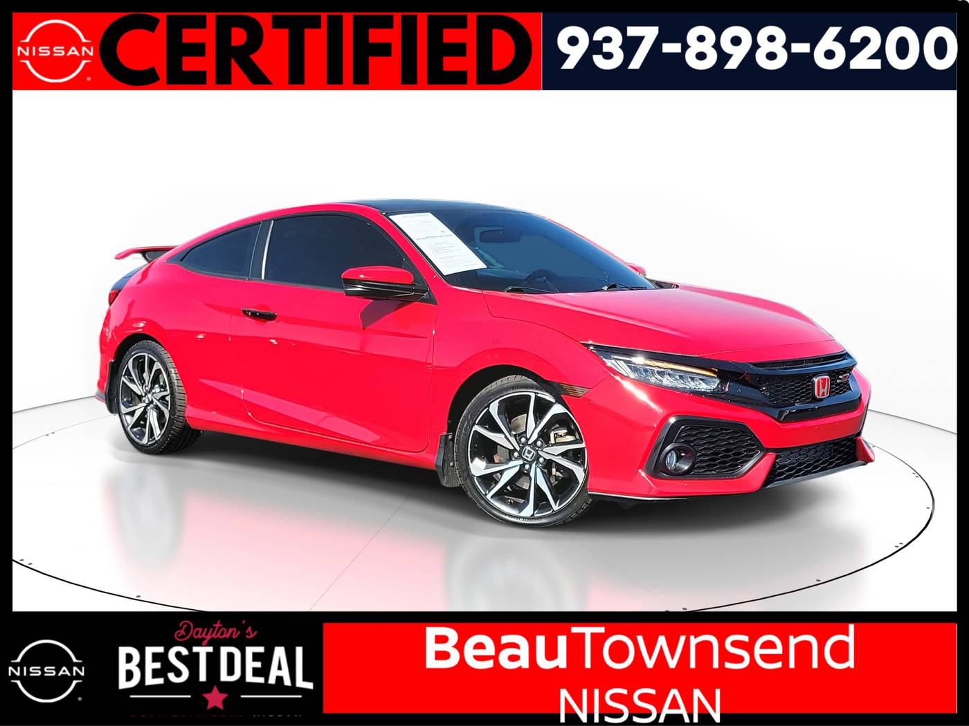 2019 Honda Civic Si — Coupe — 68,566 mi — Vandalia, OH
