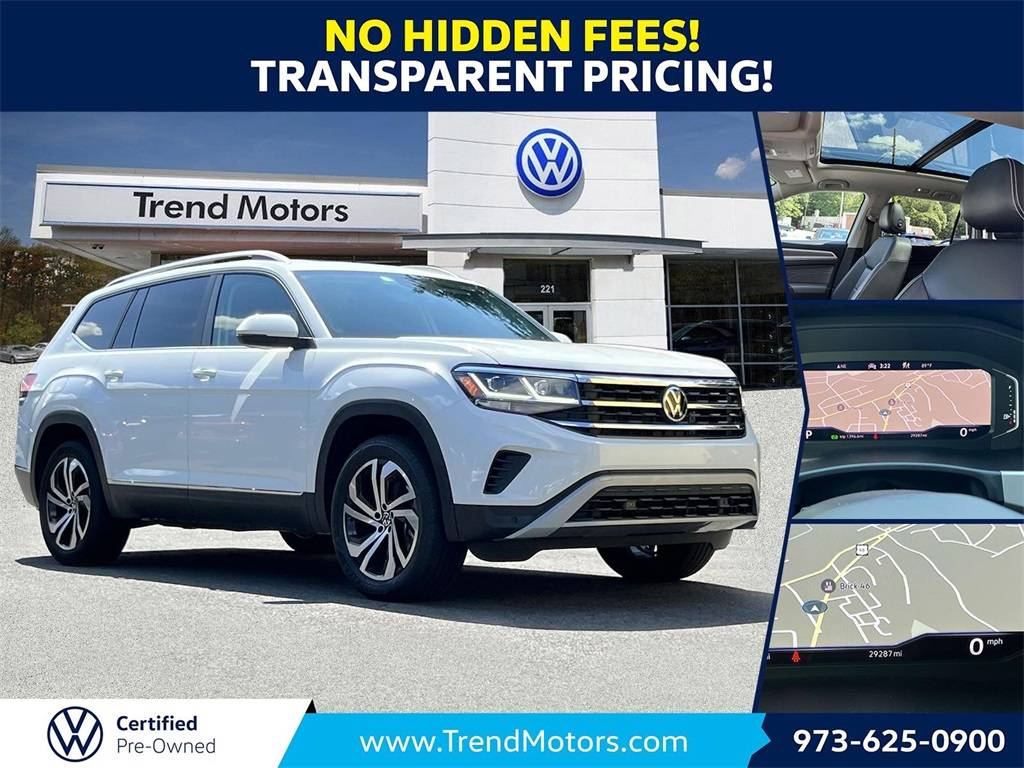 2022 Volkswagen Atlas SEL — SUV — 29,391 mi — Rockaway, NJ