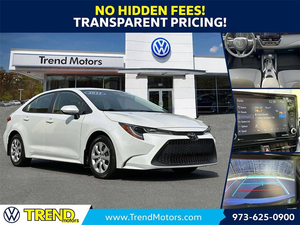 2022 Toyota Corolla LE — Sedan — 53,087 mi — Rockaway, NJ
