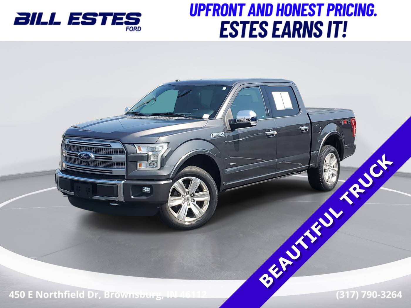 2015 Ford F-150 Platinum — Pickup Truck — 169,492 mi — Brownsburg, IN