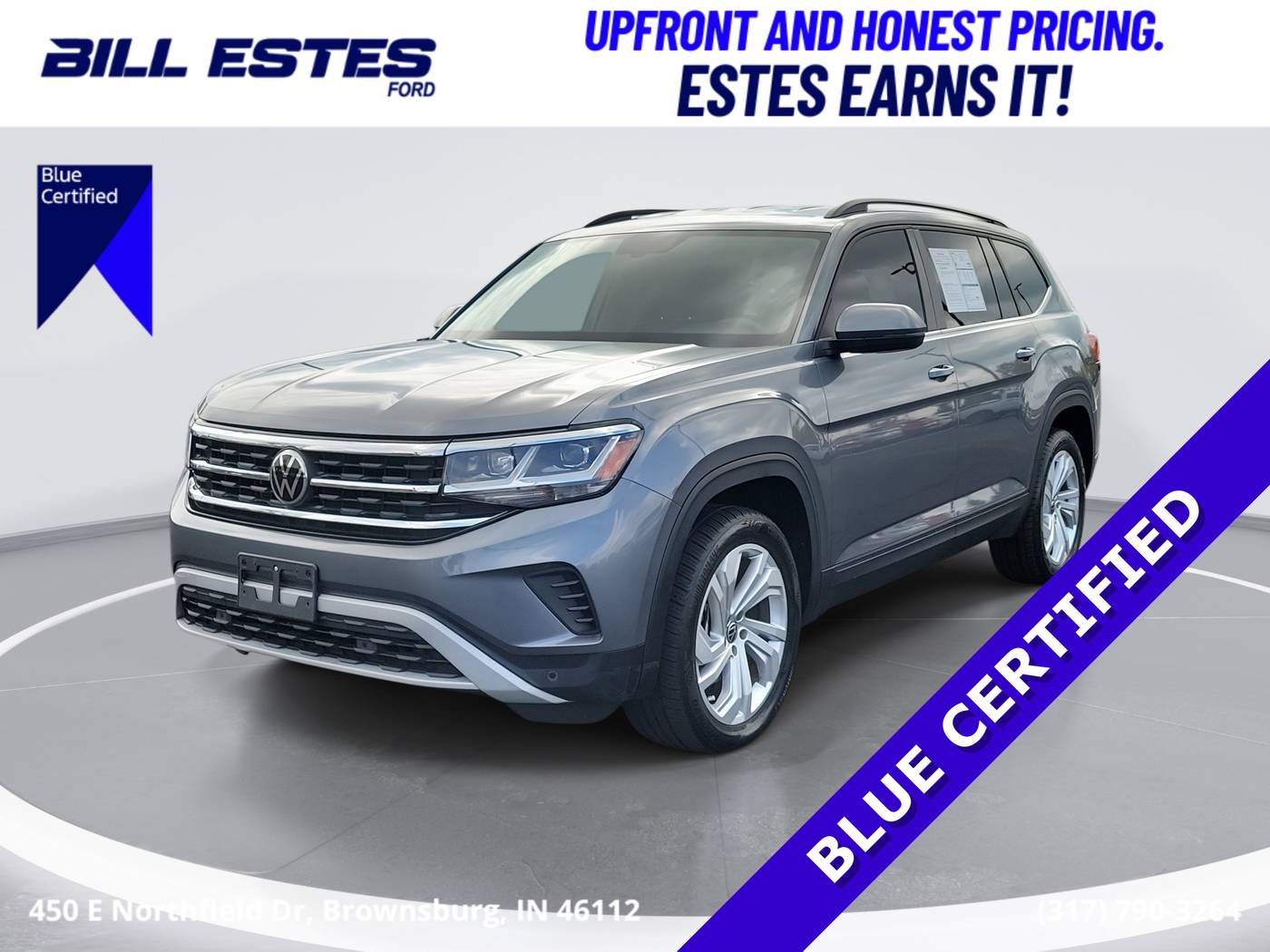 2021 Volkswagen Atlas SE with Technology — SUV — 71,652 mi — Brownsburg, IN
