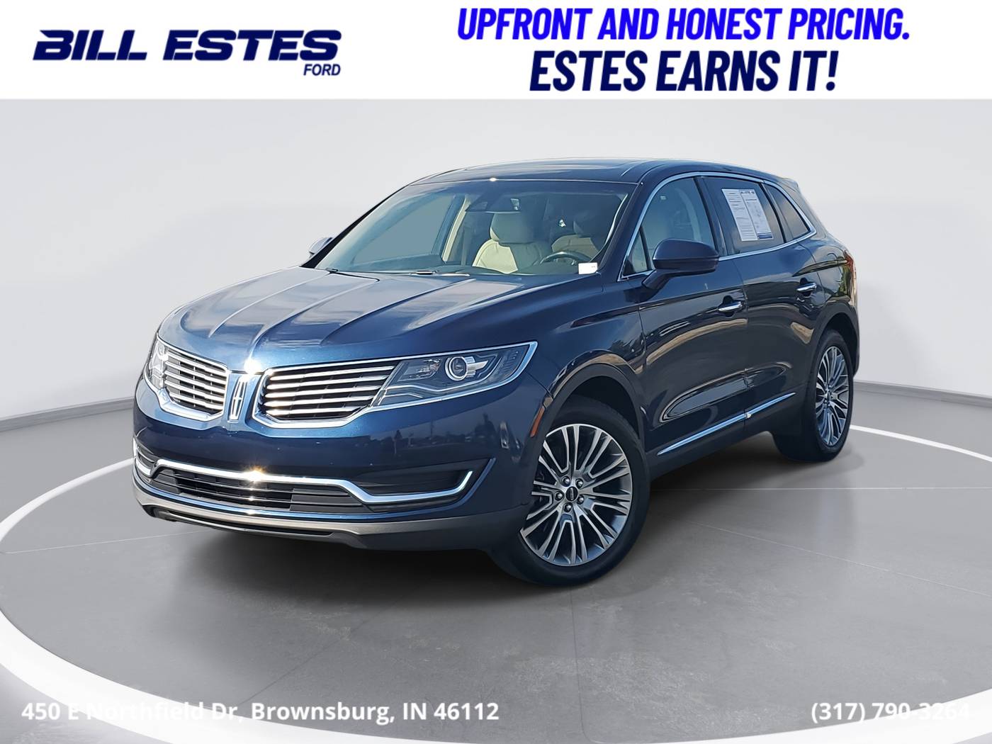 2017 Lincoln MKX Reserve — SUV — 74,996 mi — Brownsburg, IN