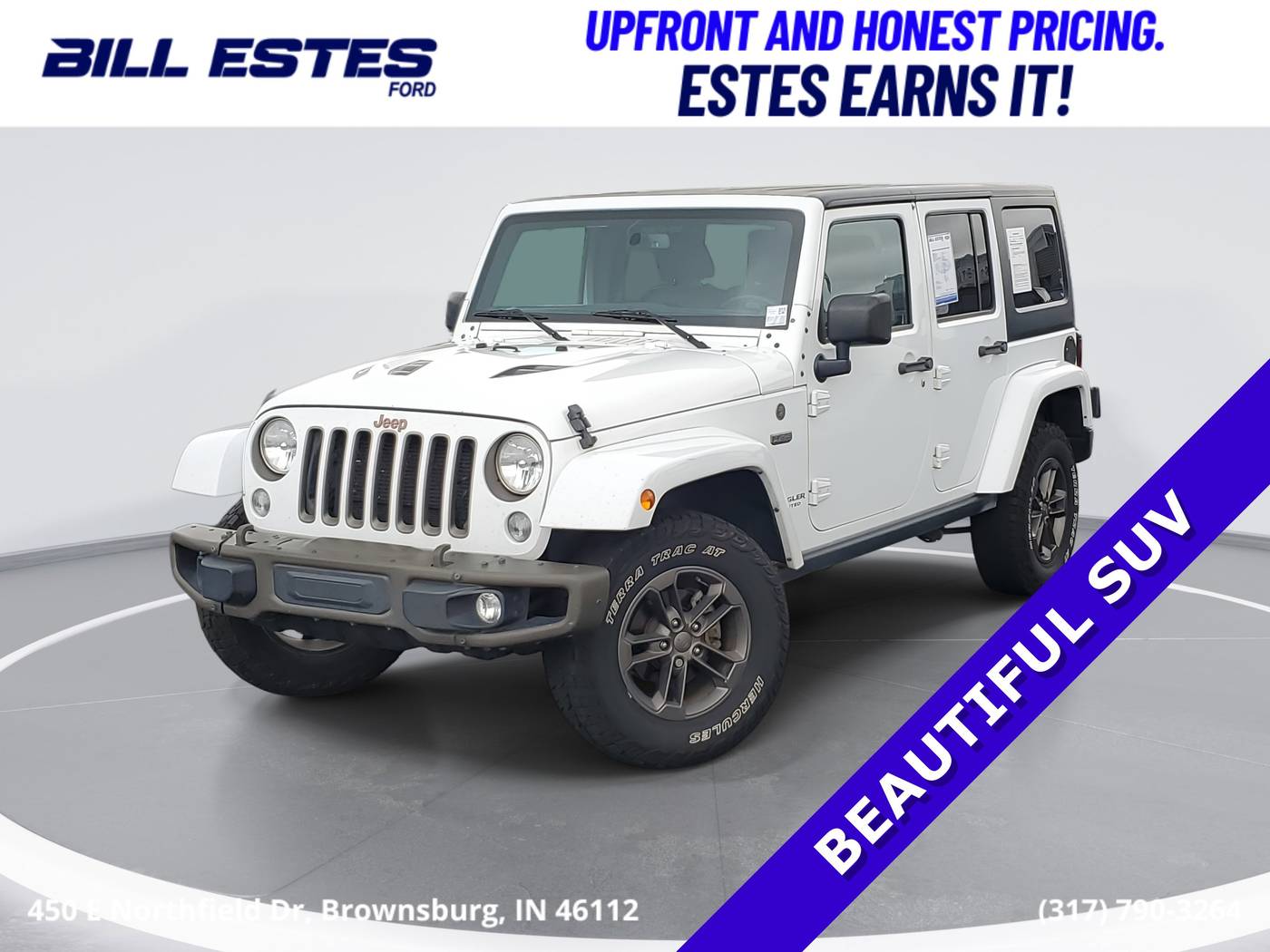 2016 Jeep Wrangler 75th Anniversary — SUV — 158,107 mi — Brownsburg, IN