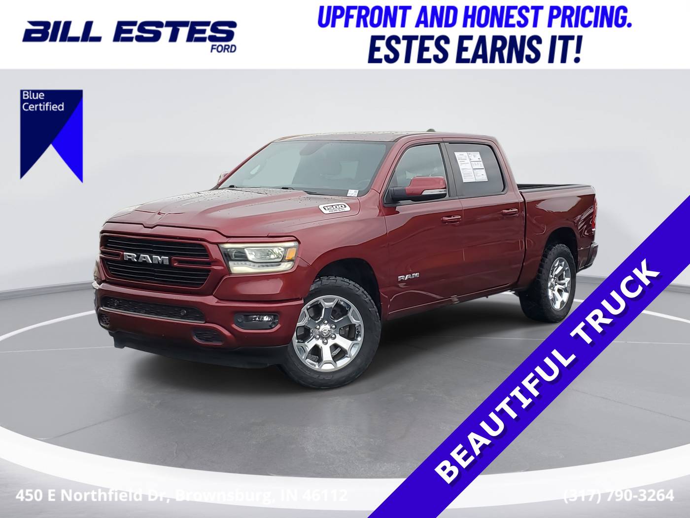 2019 Ram 1500 Big Horn/Lone Star — Pickup Truck — 98,500 mi — Brownsburg, IN