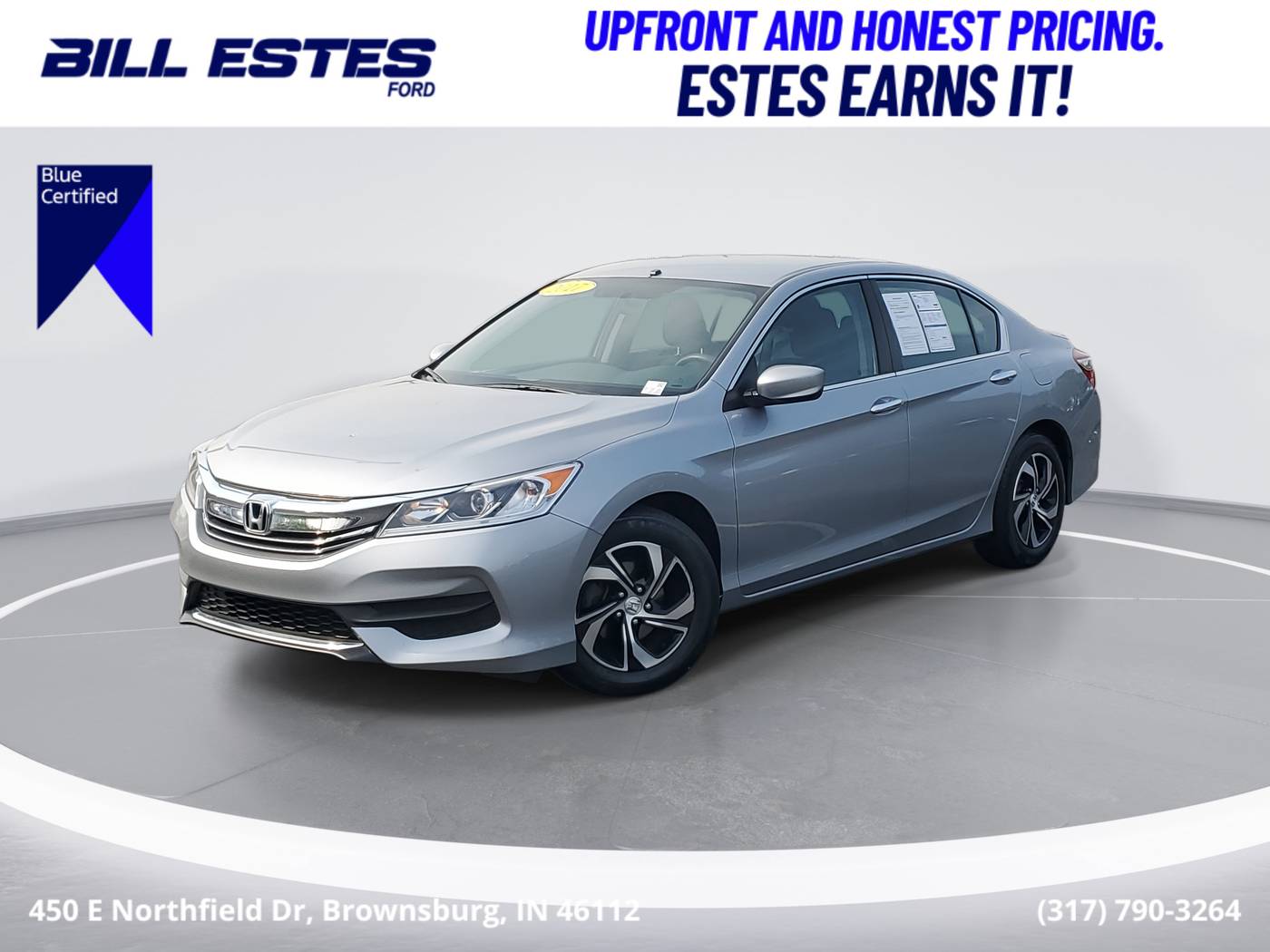 2017 Honda Accord LX — Sedan — 80,051 mi — Brownsburg, IN