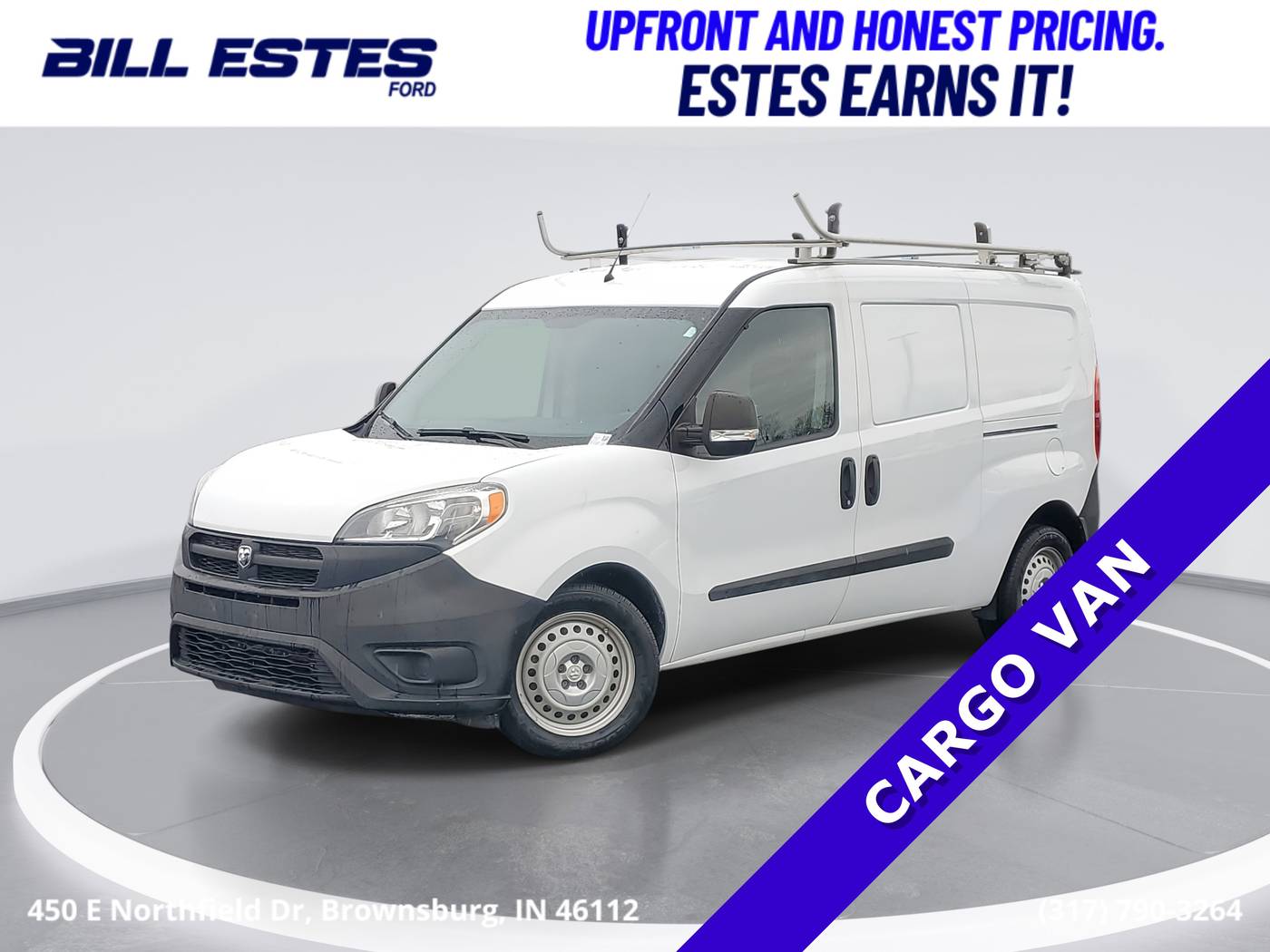 2017 Ram ProMaster City Cargo Van Tradesman — Cargo Van — 70,368 mi — Brownsburg, IN