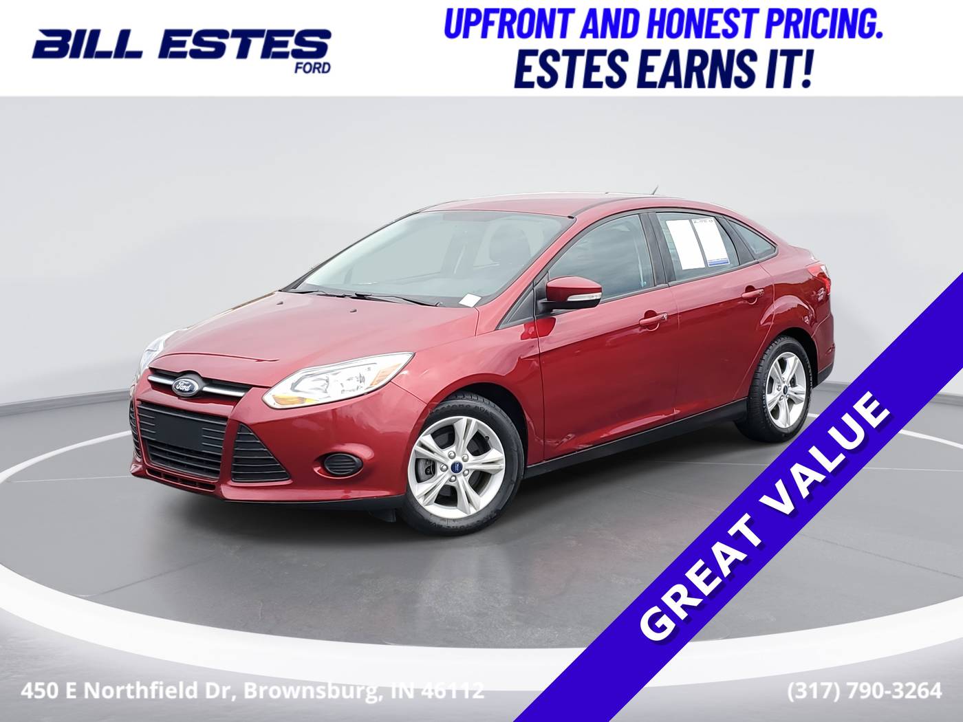 2014 Ford Focus SE — Sedan — 92,410 mi — Brownsburg, IN