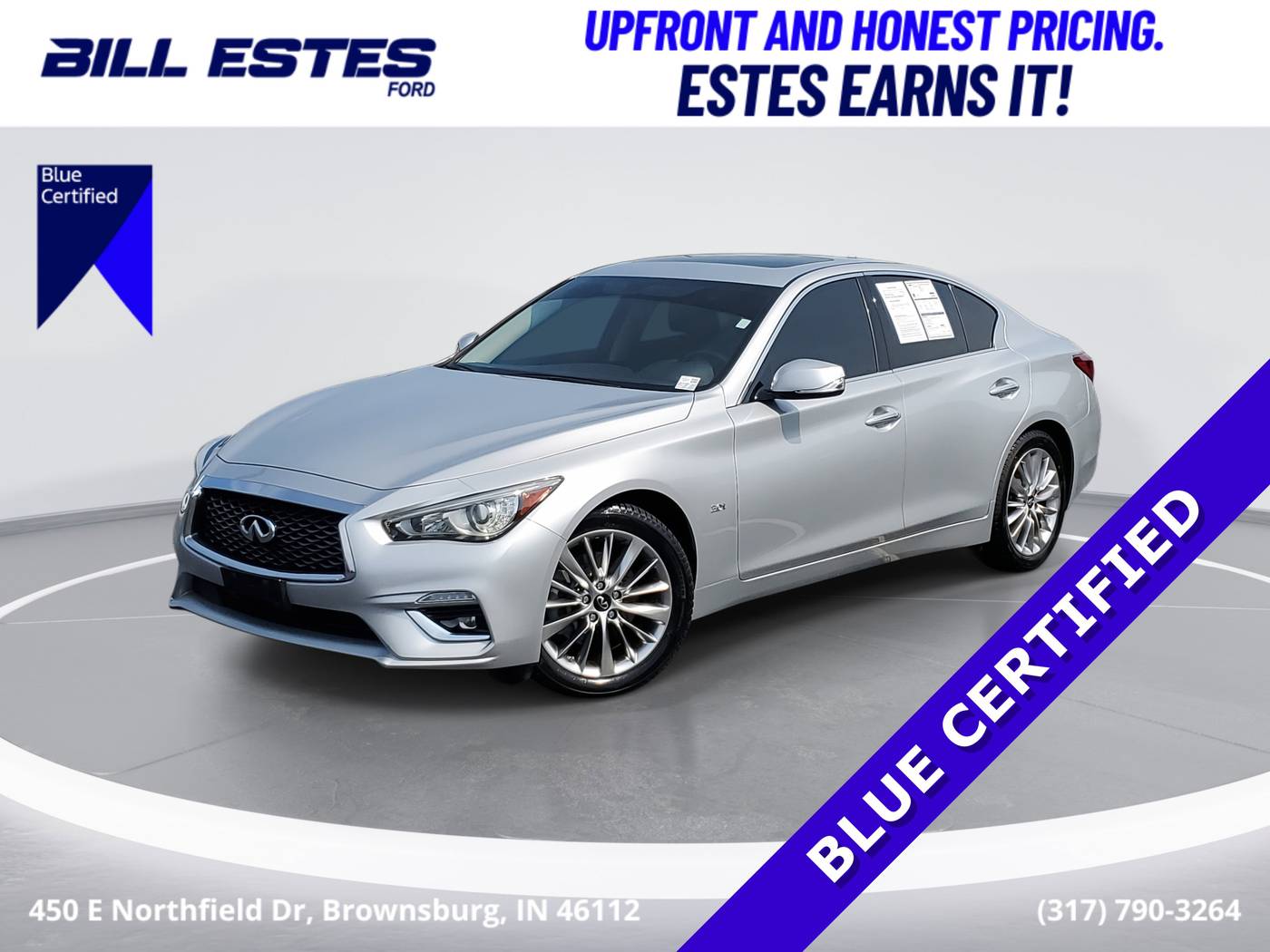 2020 INFINITI Q50 3.0t LUXE — Sedan — 74,714 mi — Brownsburg, IN
