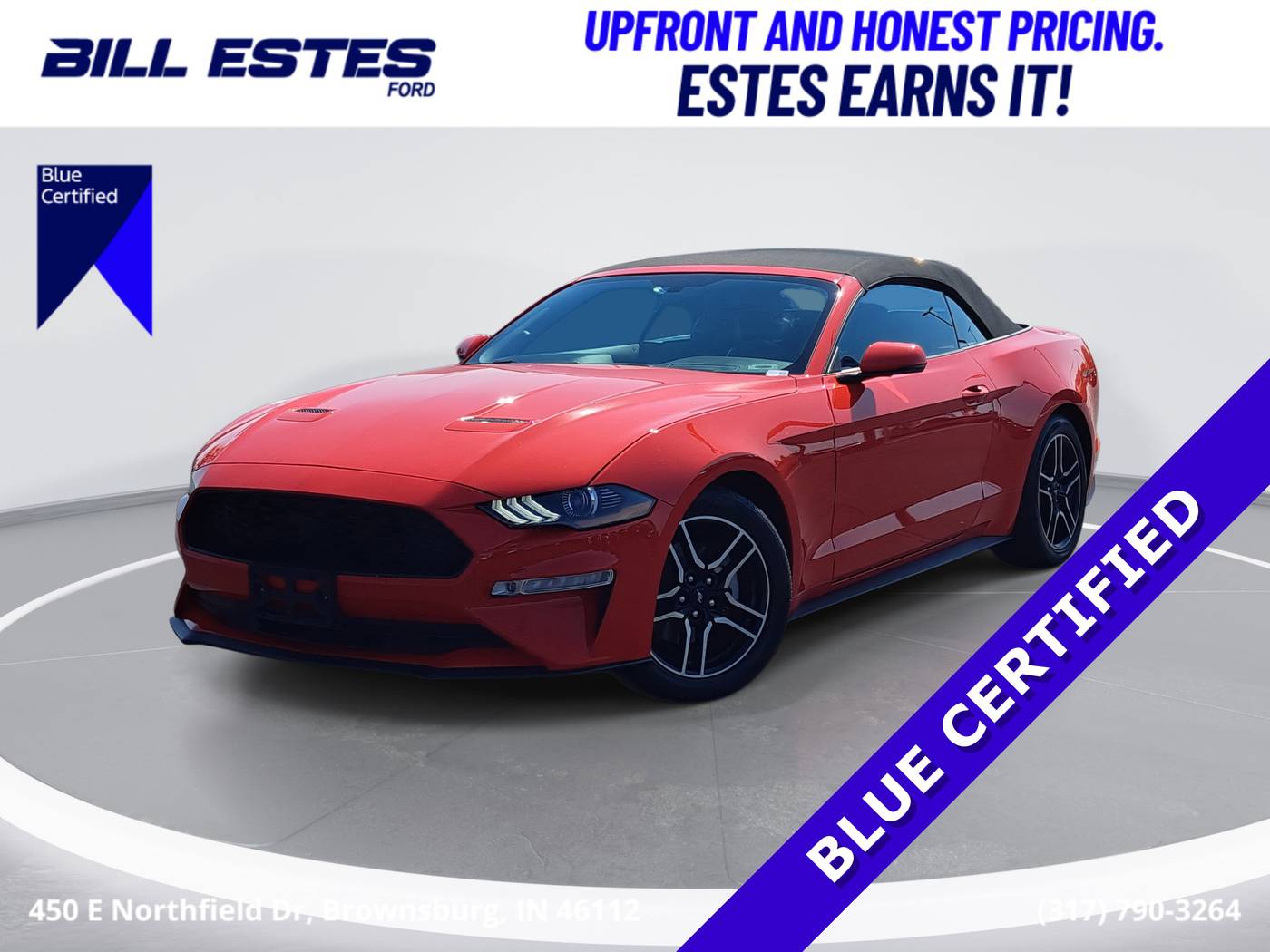 2020 Ford Mustang EcoBoost Premium — Convertible — 63,353 mi — Brownsburg, IN