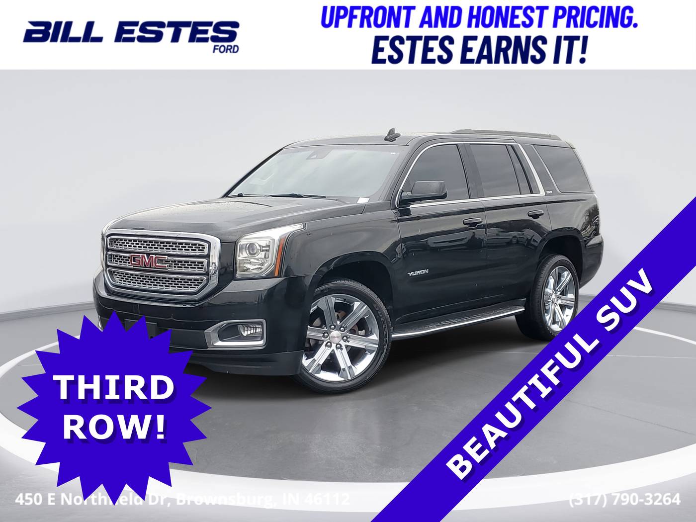 2017 GMC Yukon SLT — SUV — 121,722 mi — Brownsburg, IN