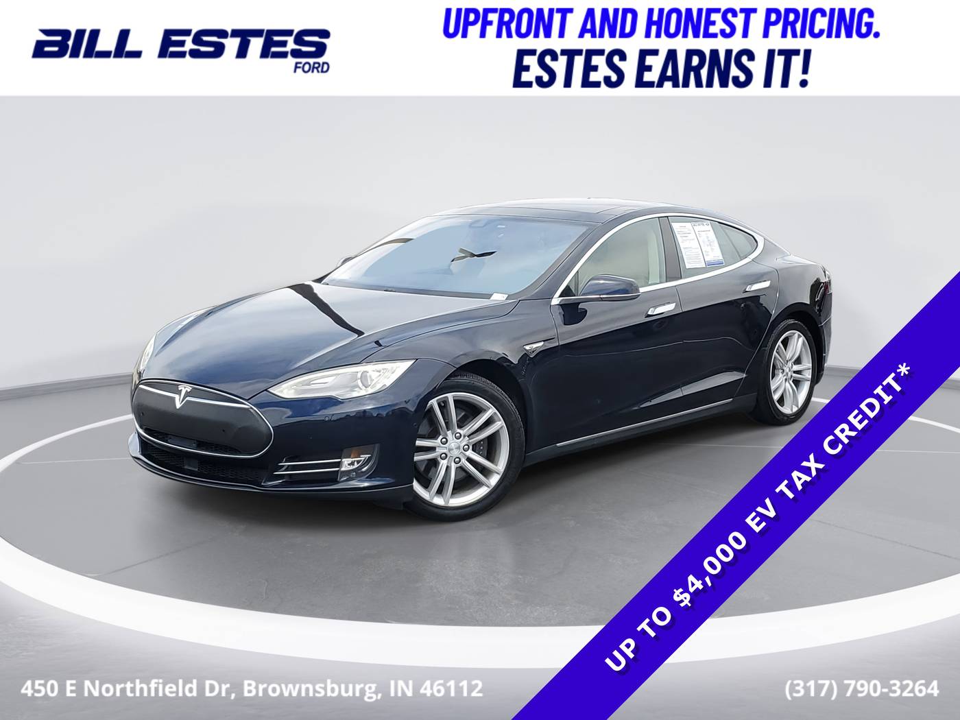 2015 Tesla Model S 85D — Hatchback — 123,149 mi — Brownsburg, IN