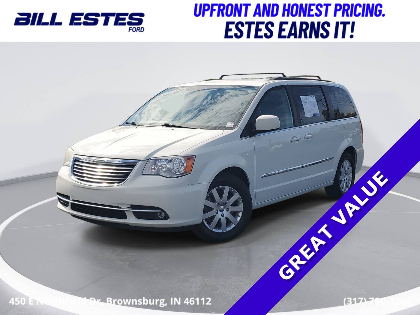 2013 Chrysler Town & Country Touring — Minivan — 178,974 mi — Brownsburg, IN