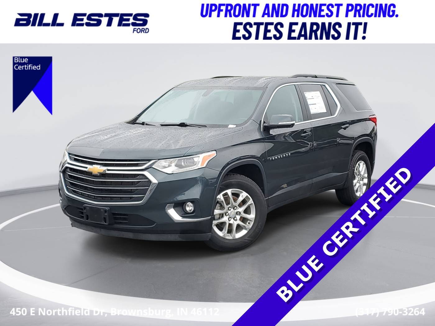 2020 Chevrolet Traverse LT Cloth — SUV — 70,594 mi — Brownsburg, IN