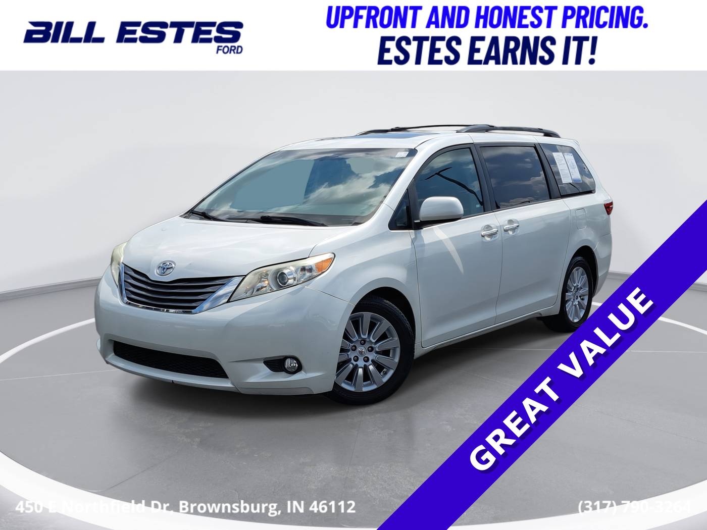 2015 Toyota Sienna XLE Premium — Minivan — 164,477 mi — Brownsburg, IN