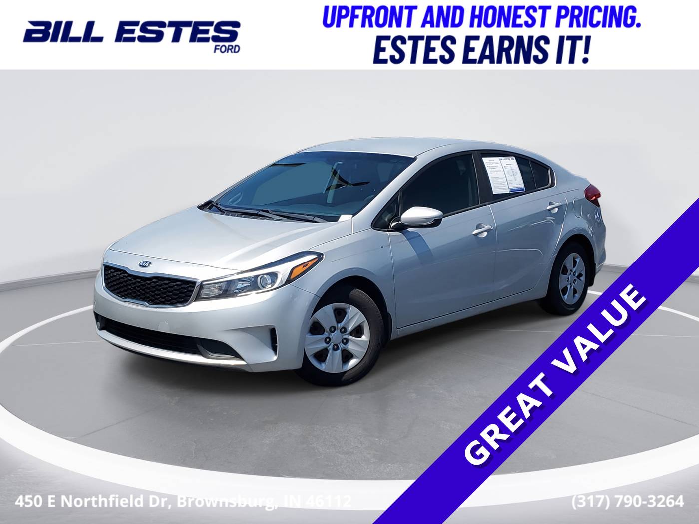 2018 Kia Forte LX — Sedan — 111,586 mi — Brownsburg, IN