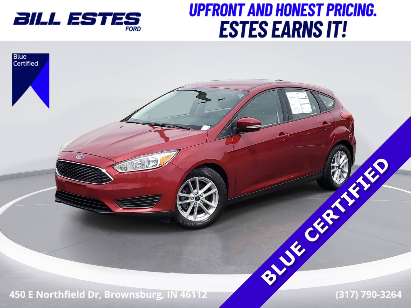 2017 Ford Focus SE — Hatchback — 41,071 mi — Brownsburg, IN