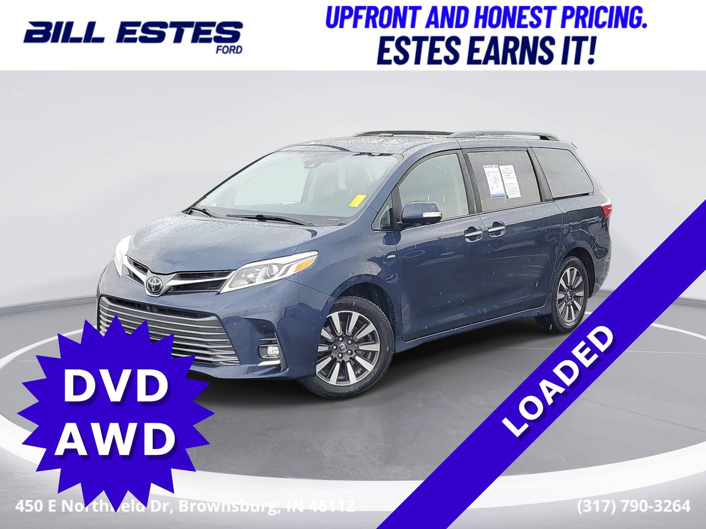 2019 Toyota Sienna Limited Premium — Minivan — 138,705 mi — Brownsburg, IN