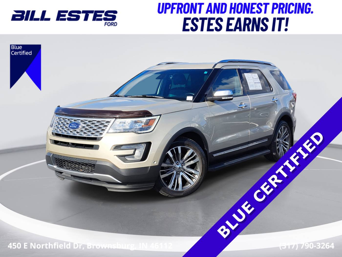 2017 Ford Explorer Platinum — SUV — 86,535 mi — Brownsburg, IN