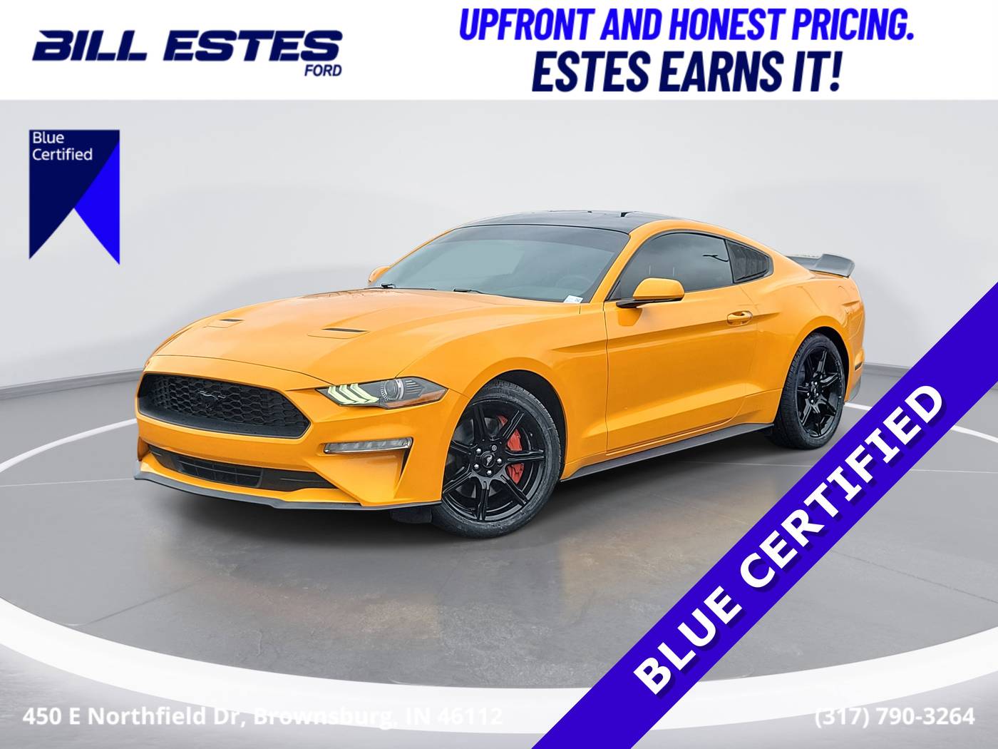 2019 Ford Mustang EcoBoost — Coupe — 46,688 mi — Brownsburg, IN