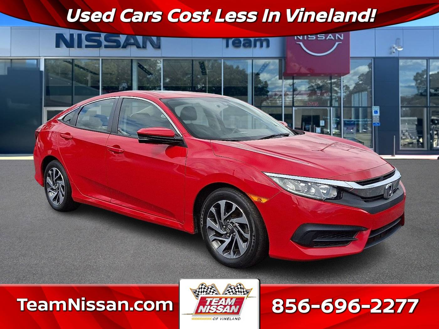 2017 Honda Civic EX — Sedan — 69,733 mi — Vineland, NJ