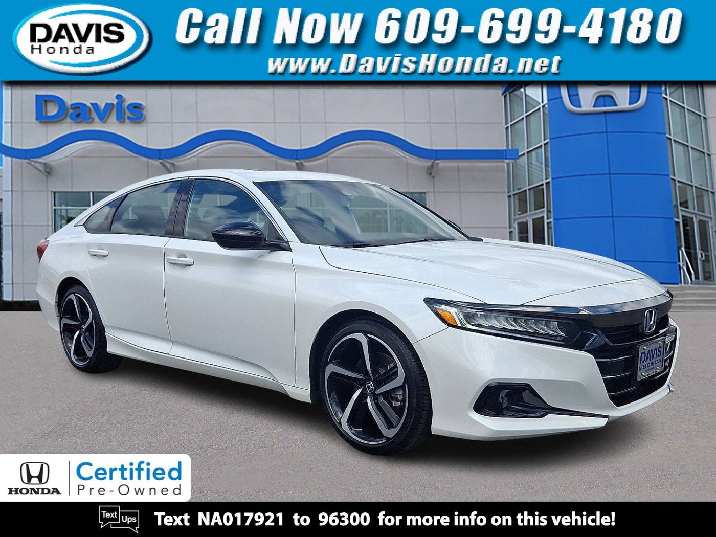 2022 Honda Accord Sport — Sedan — 13,328 mi — Burlington, NJ